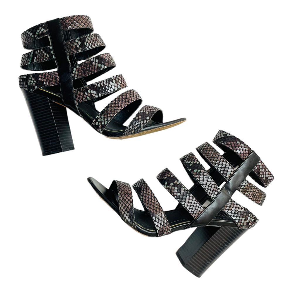 Sam Edelman Circus Neva Cage Heeled Sandals Womenโs Size 10
